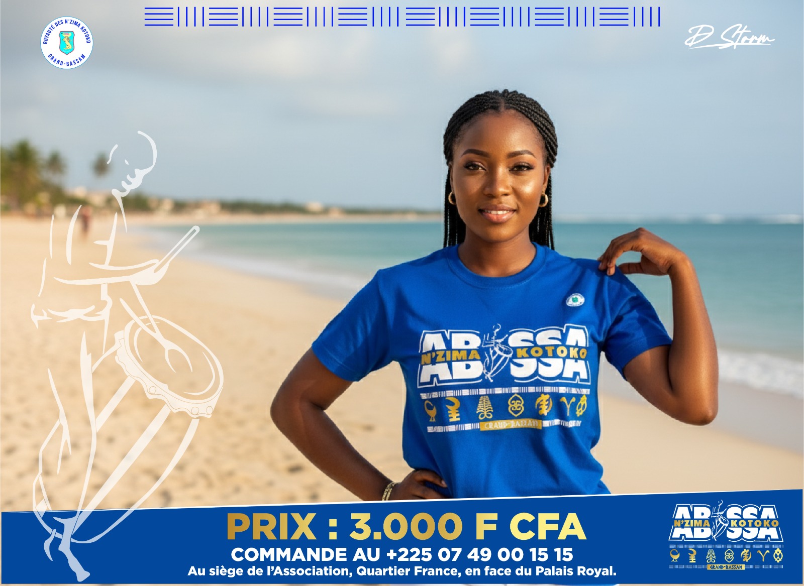 T-shirt Abissa 2025 Bleu 