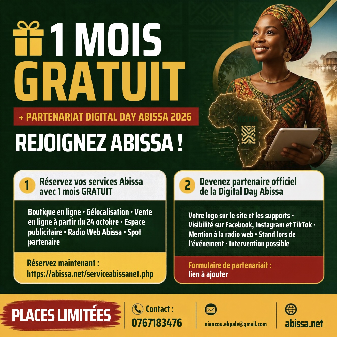 🎁 1 mois gratuit + Partenariat Digital Day – Rejoignez Abissa !